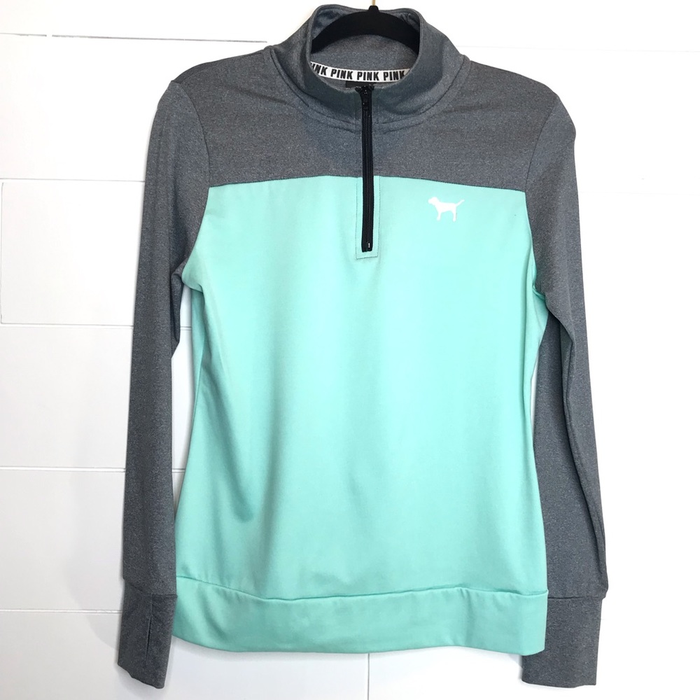 PINK VS Ultimate 1/4 Zip Thumb Holes Active Wear